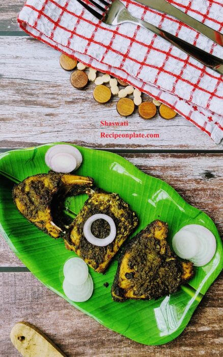 Green masala fish fry