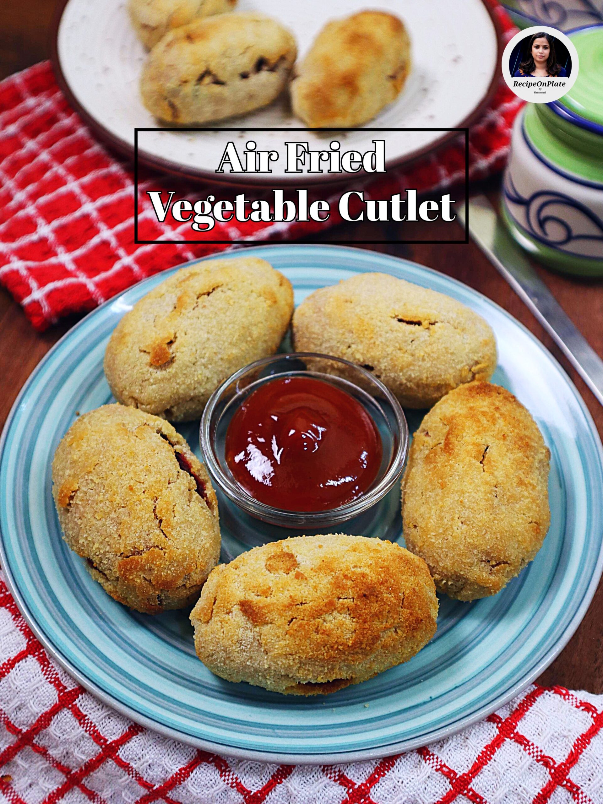 Air Fried Vegetable Cutlet